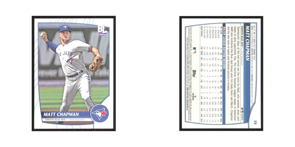 2023 Topps Big League Matt Chapman Blue Jays #59