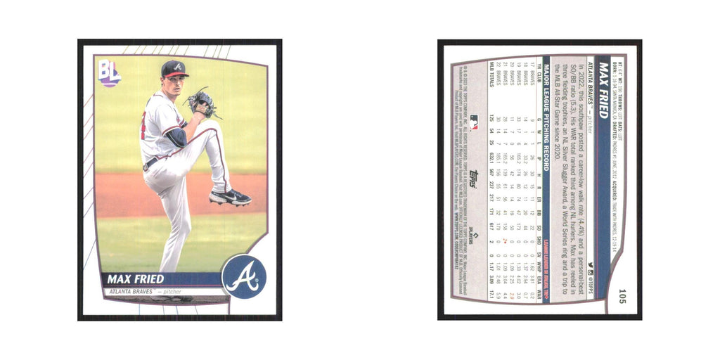 2023 Topps Big League Max Fried Braves #105
