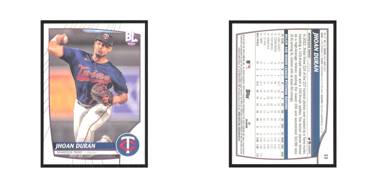 2023 Topps Big League Jhoan Durán Twins #33