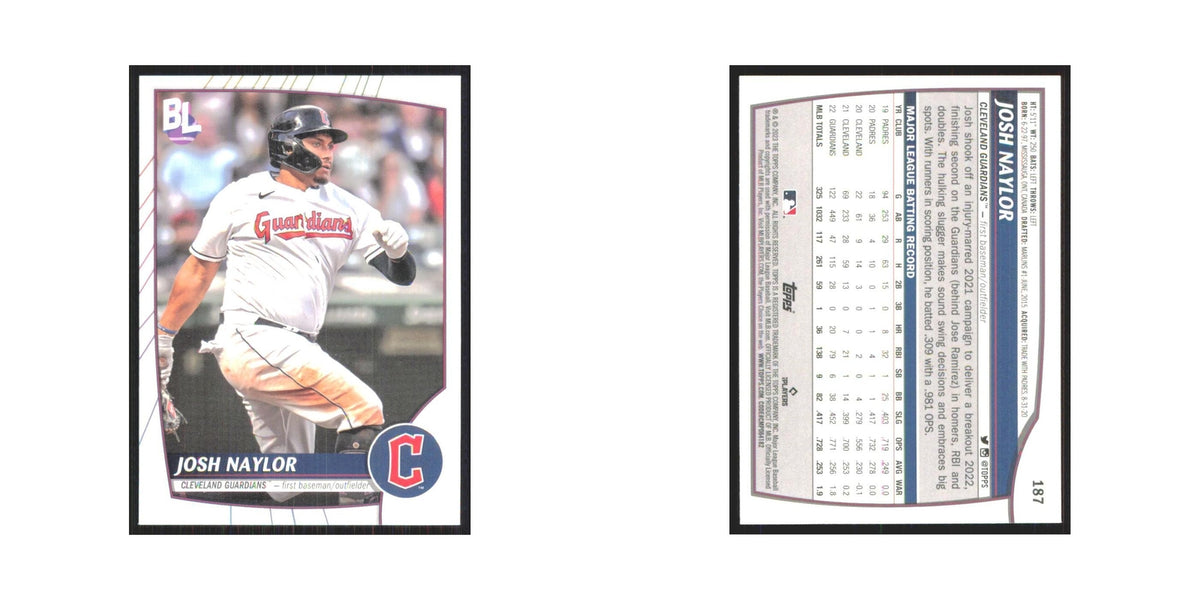 2023 Topps Big League Josh Naylor Guardians #187