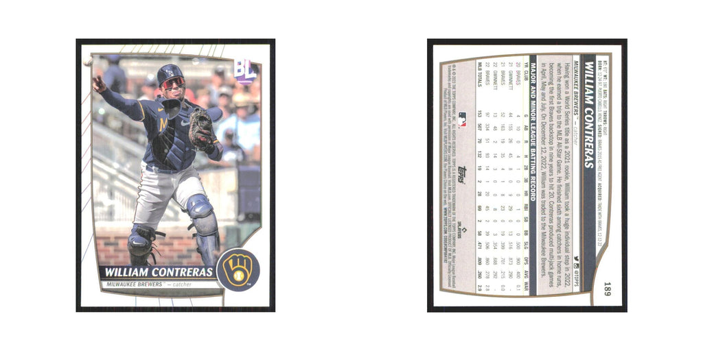 2023 Topps Big League William Contreras Brewers #189