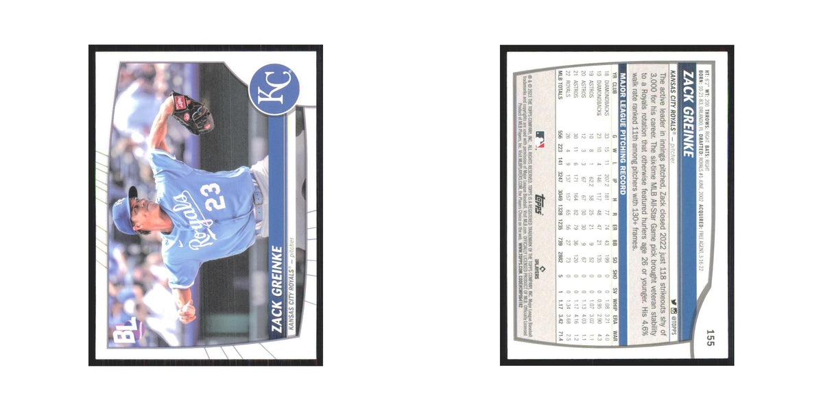2023 Topps Big League Zack Greinke Royals #155