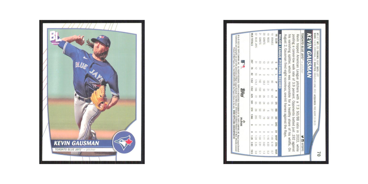2023 Topps Big League Kevin Gausman Blue Jays #70