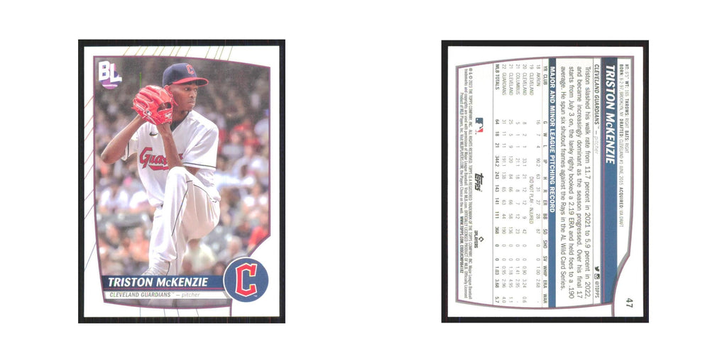 2023 Topps Big League Triston McKenzie Guardians #47