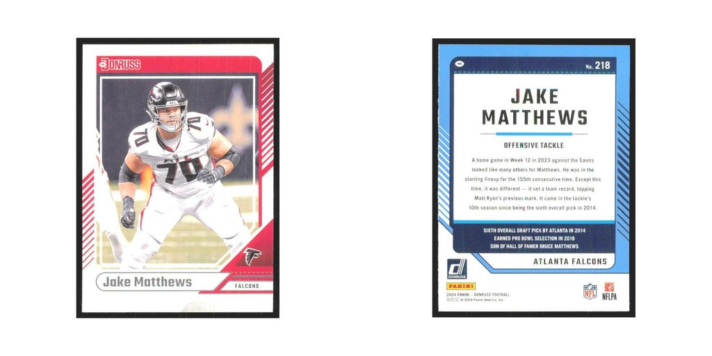 2024 Donruss Jake Matthews Falcons #218