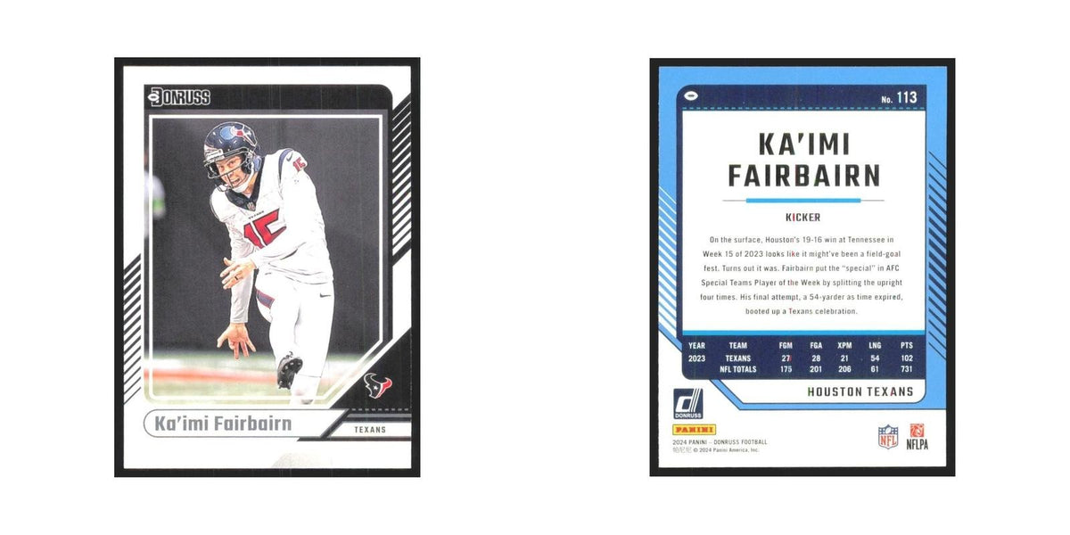 2024 Donruss Ka'imi Fairbairn Texans #113