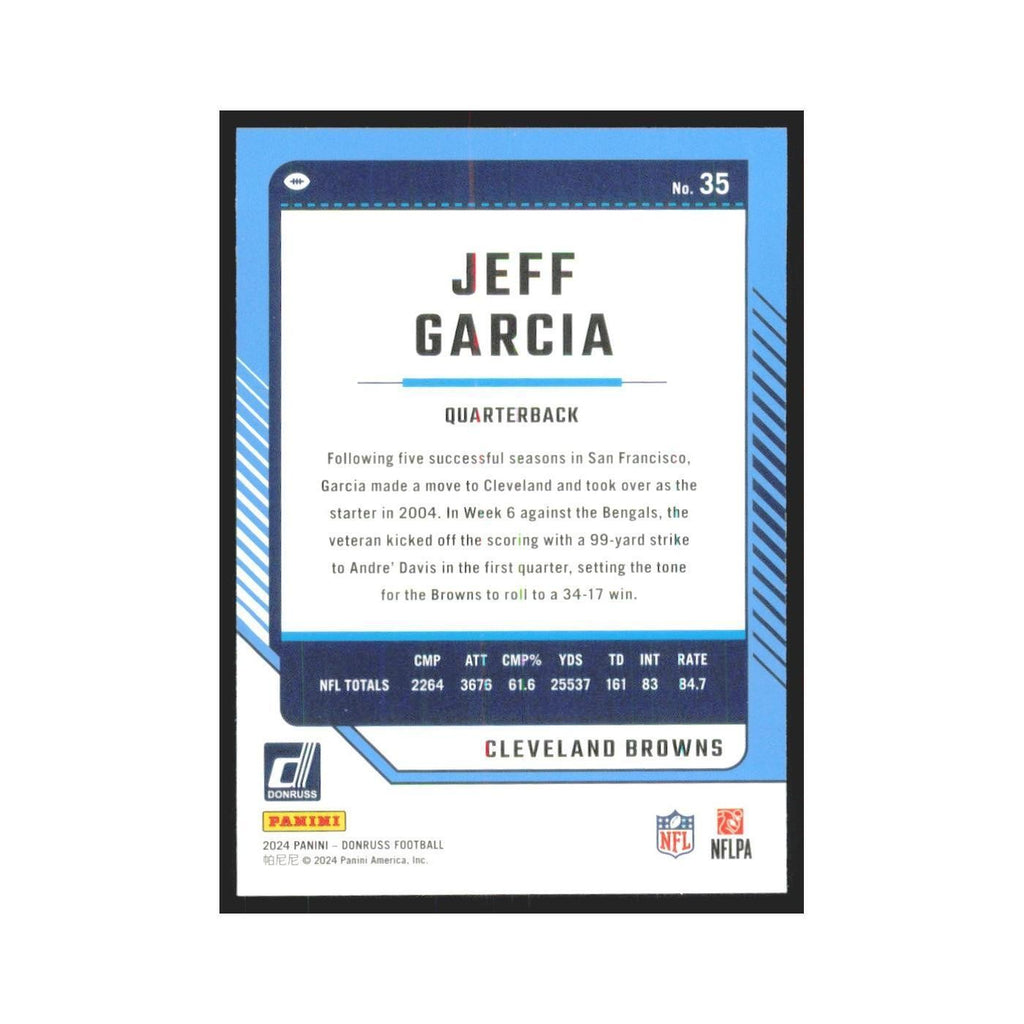 2024 Donruss Jeff Garcia Browns #35