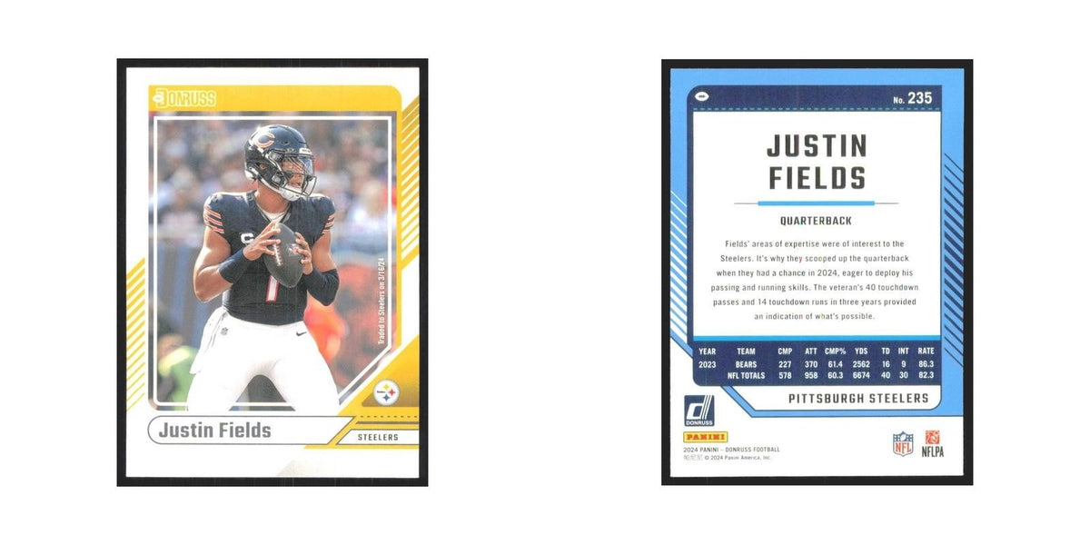 2024 Donruss Justin Fields Steelers #235