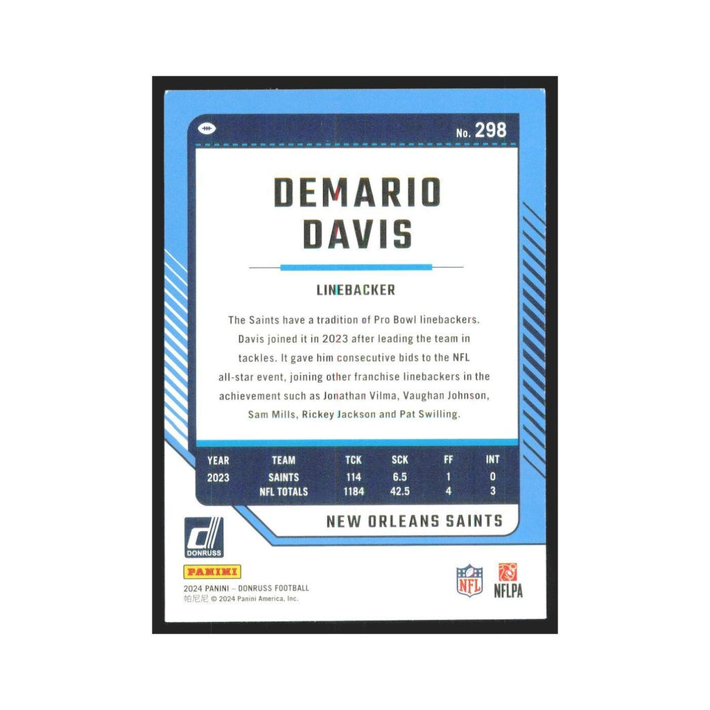 2024 Donruss Demario Davis Saints #298
