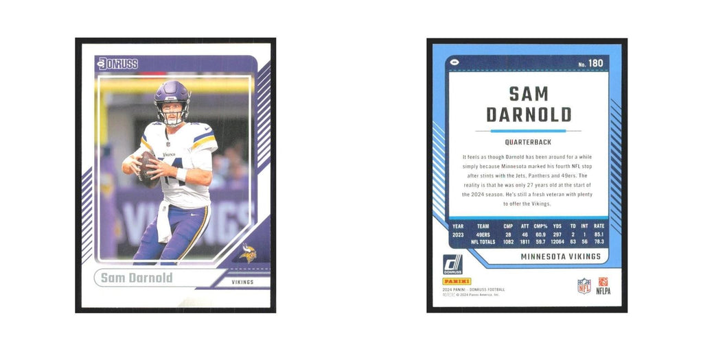 2024 Donruss Sam Darnold Vikings #180