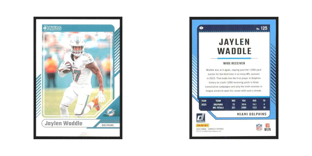 2024 Donruss Jaylen Waddle Dolphins #125