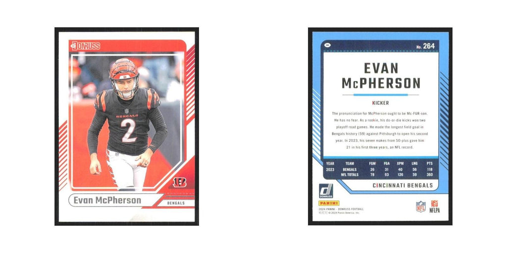 2024 Donruss Evan McPherson Bengals #264