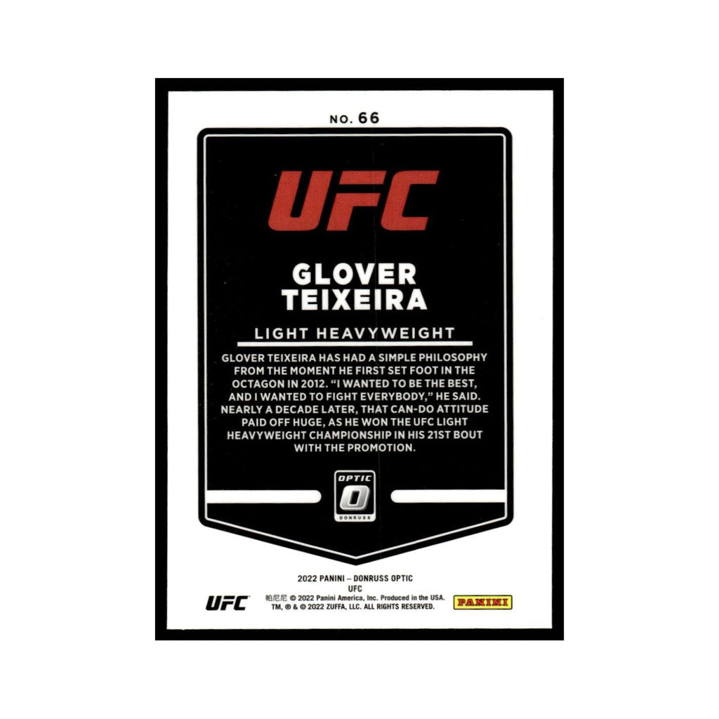 Glover Teixeira 2022 Donruss Optic UFC #66 NM