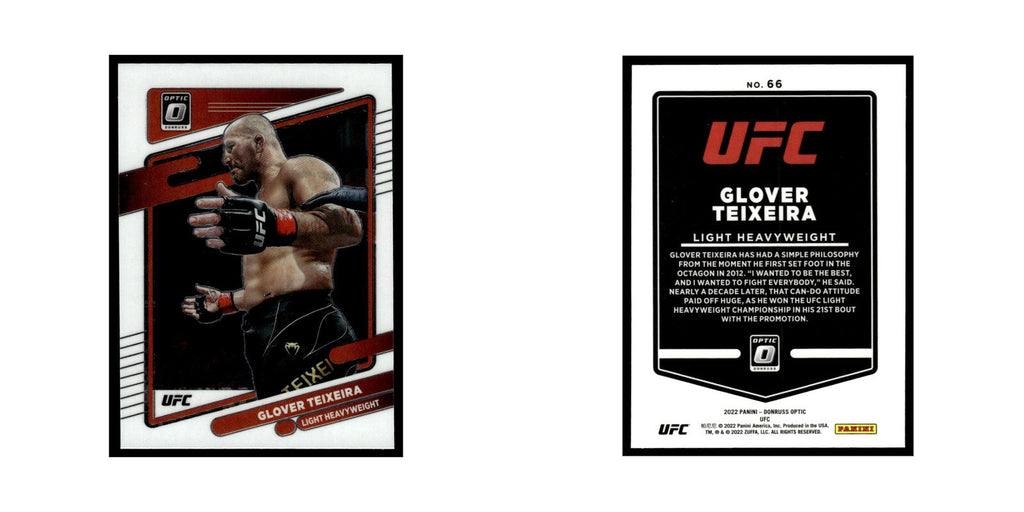 Glover Teixeira 2022 Donruss Optic UFC #66 NM