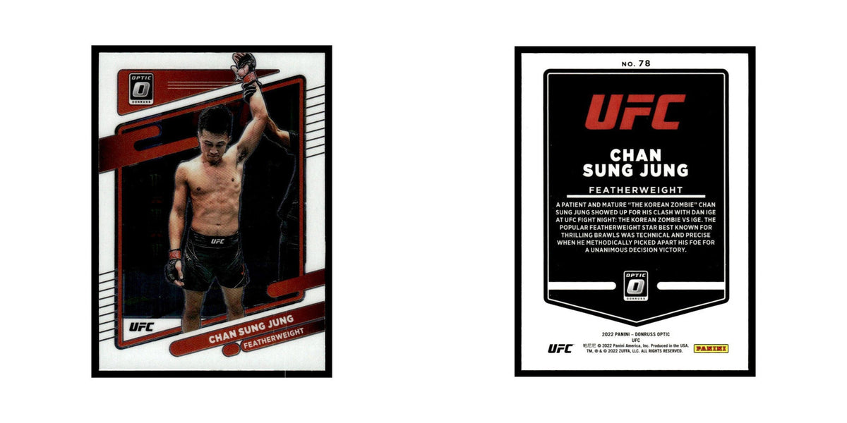 Chan Sung Jung 2022 Donruss Optic UFC #78 NM