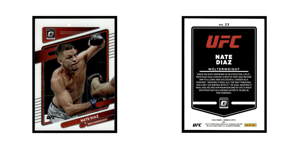 Nate Diaz 2022 Donruss Optic UFC #23 NM
