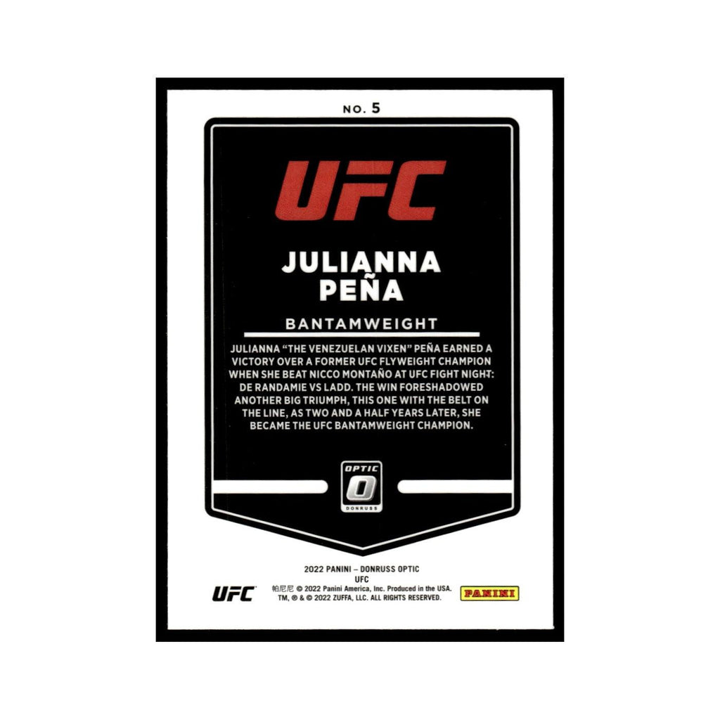 Julianna Pena 2022 Donruss Optic UFC #5 NM