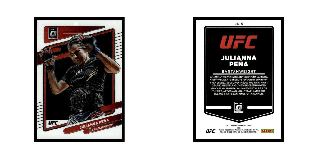 Julianna Pena 2022 Donruss Optic UFC #5 NM