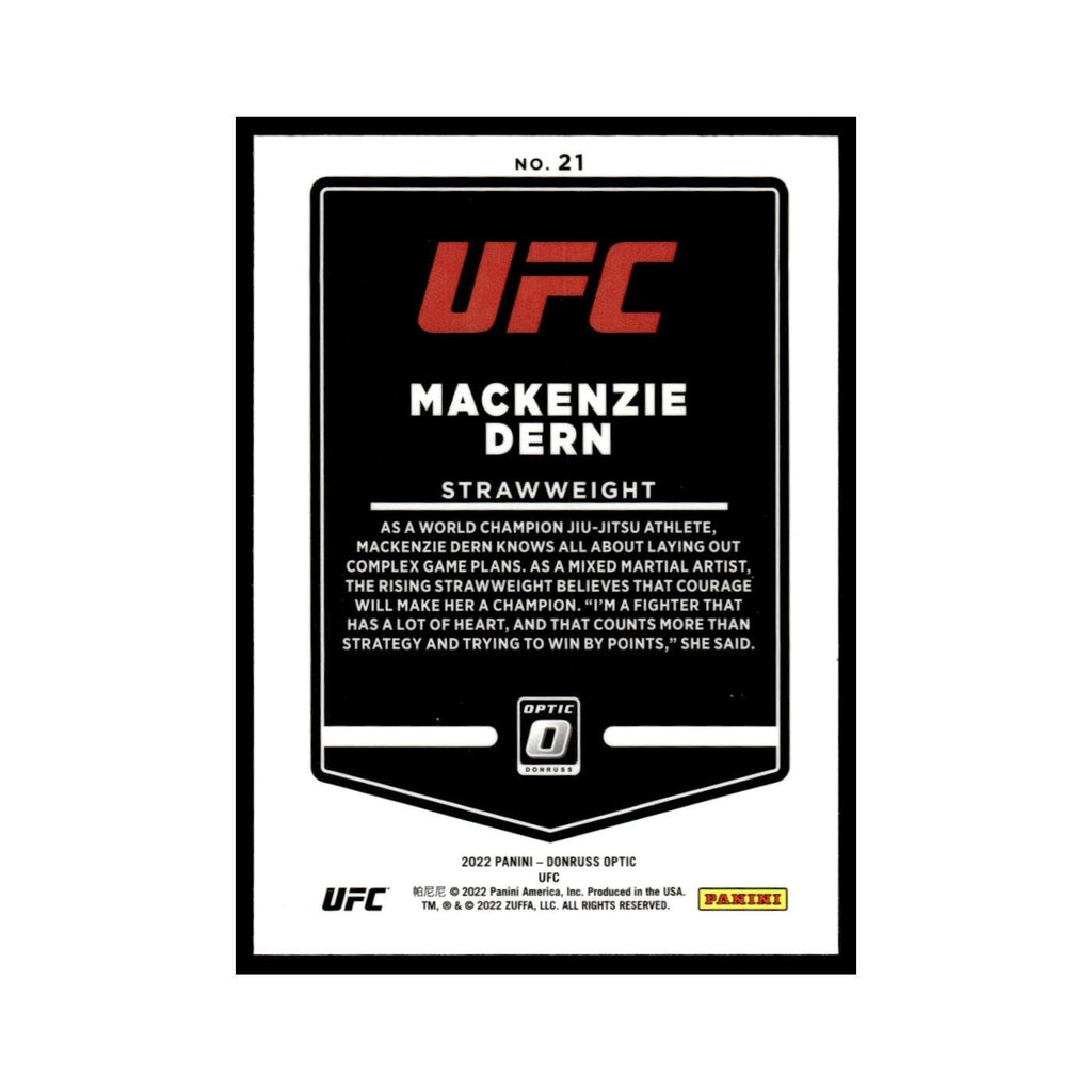 Mackenzie Dern 2022 Donruss Optic UFC #21 NM