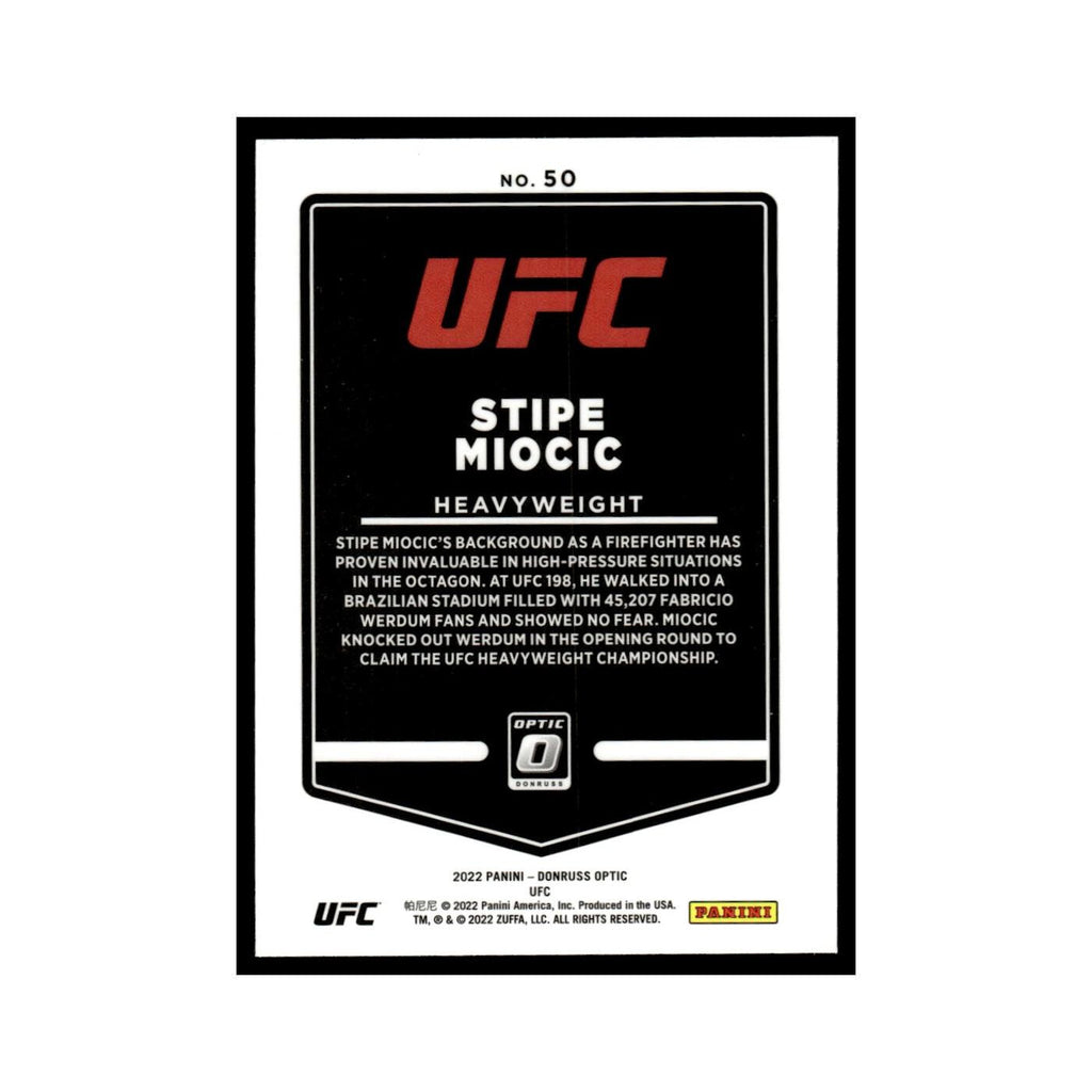 Stipe Miocic 2022 Donruss Optic UFC #50 NM