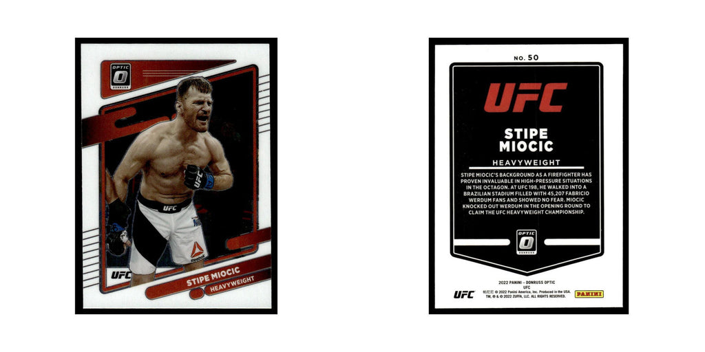 Stipe Miocic 2022 Donruss Optic UFC #50 NM