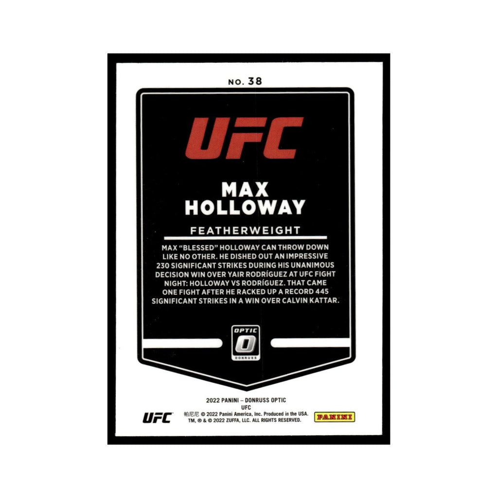 Max Holloway 2022 Donruss Optic UFC #38 NM