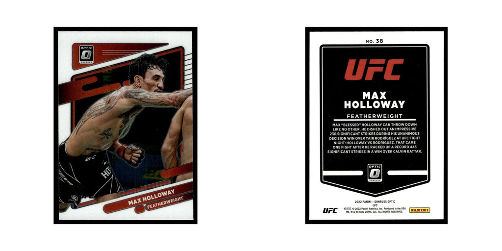 Max Holloway 2022 Donruss Optic UFC #38 NM
