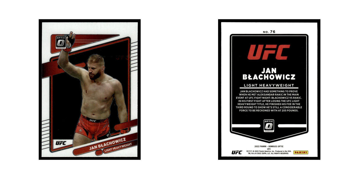 Jan Blachowicz 2022 Donruss Optic UFC #76 NM