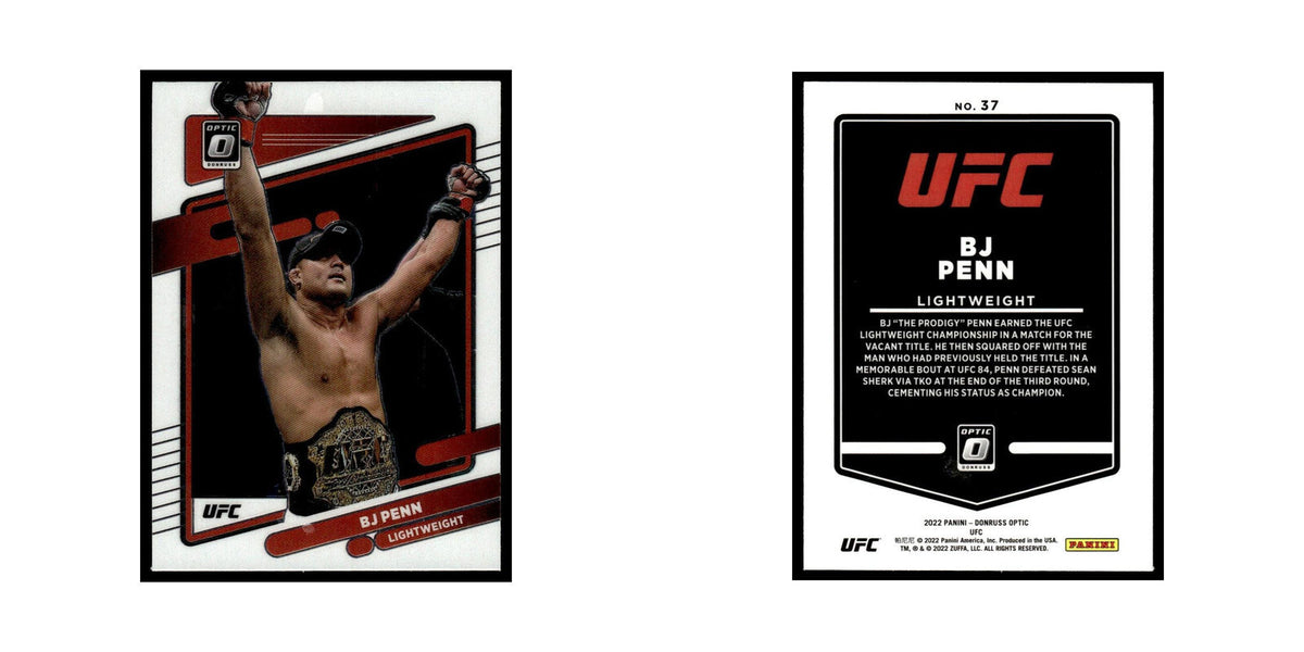 BJ Penn 2022 Donruss Optic UFC #37 NM
