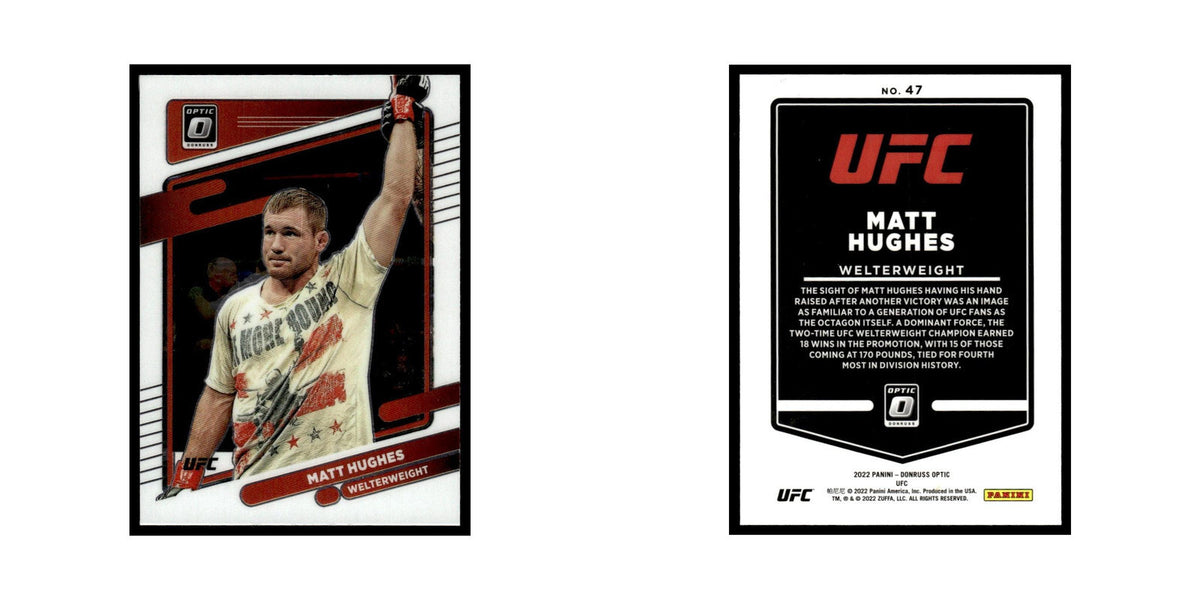 Matt Hughes 2022 Donruss Optic UFC #47 NM