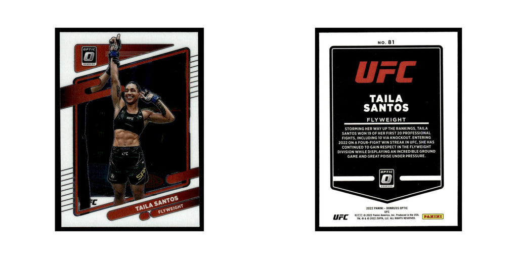 Taila Santos 2022 Donruss Optic UFC #81 NM