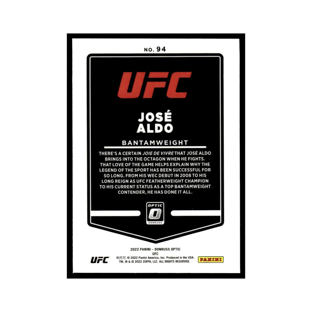 Jose Aldo 2022 Donruss Optic UFC #94 NM