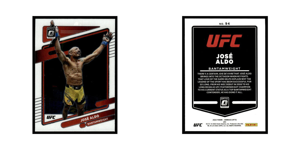 Jose Aldo 2022 Donruss Optic UFC #94 NM