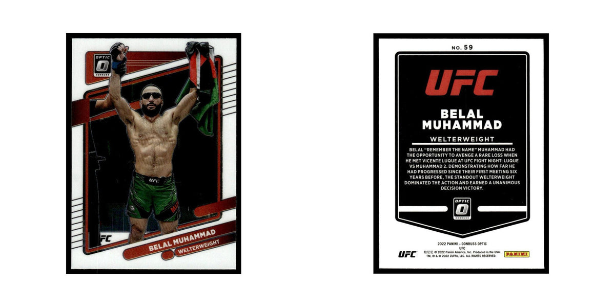 Belal Muhammad 2022 Donruss Optic UFC #59 NM