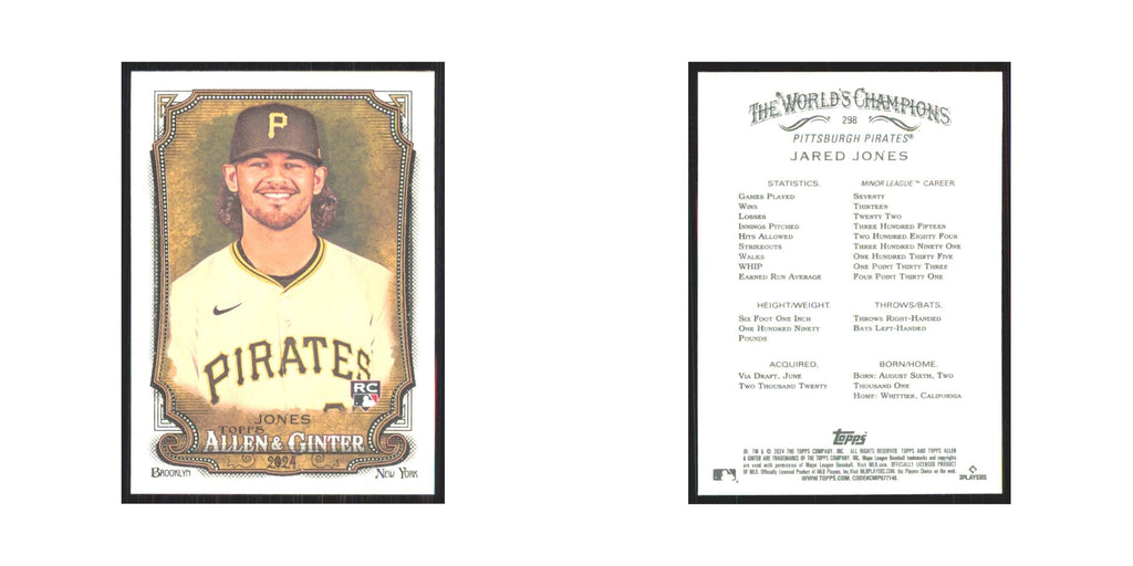 2024 Allen & Ginter Jared Jones Pirates #298