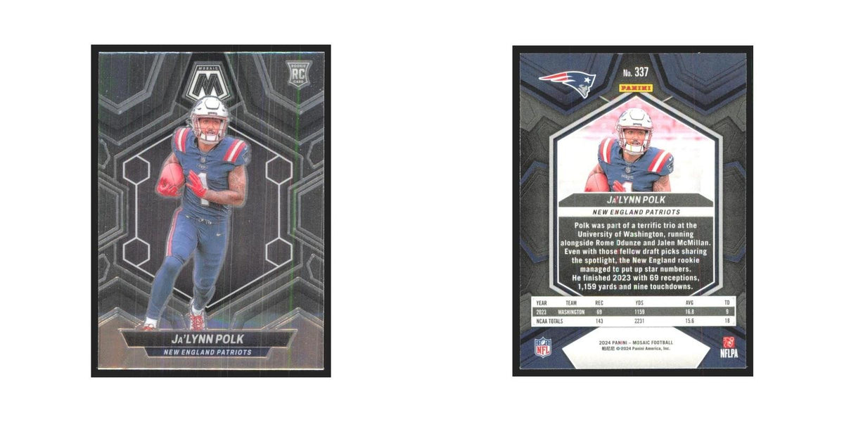 2024 Panini Mosaic Ja'Lynn Polk RC Patriots #337