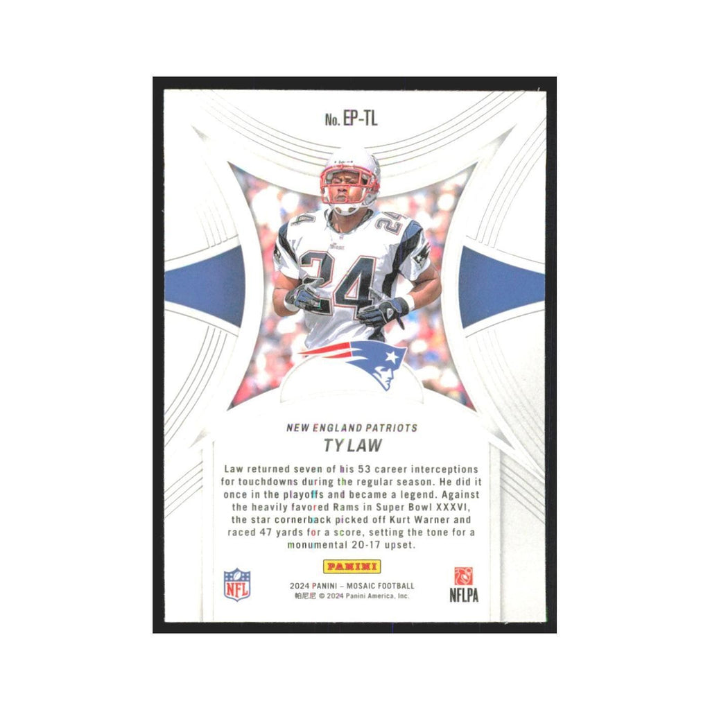 2024 Panini Mosaic Ty Law Patriots #EP-TL
