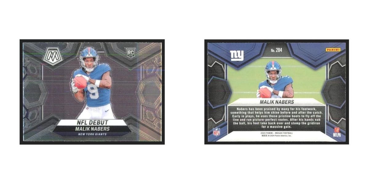 2024 Panini Mosaic Malik Nabers RC Giants #284