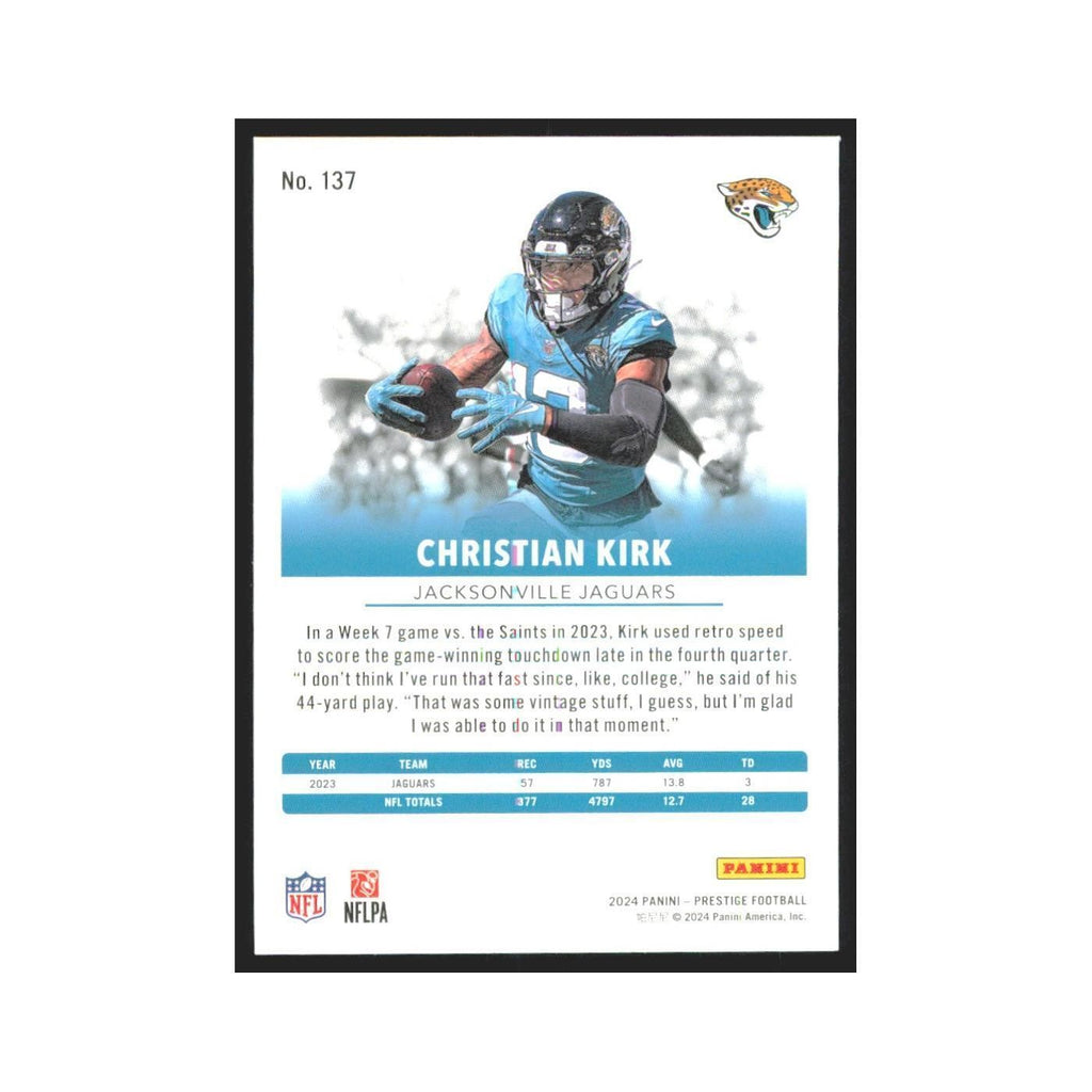 2024 Panini Prestige Christian Kirk Jaguars #137