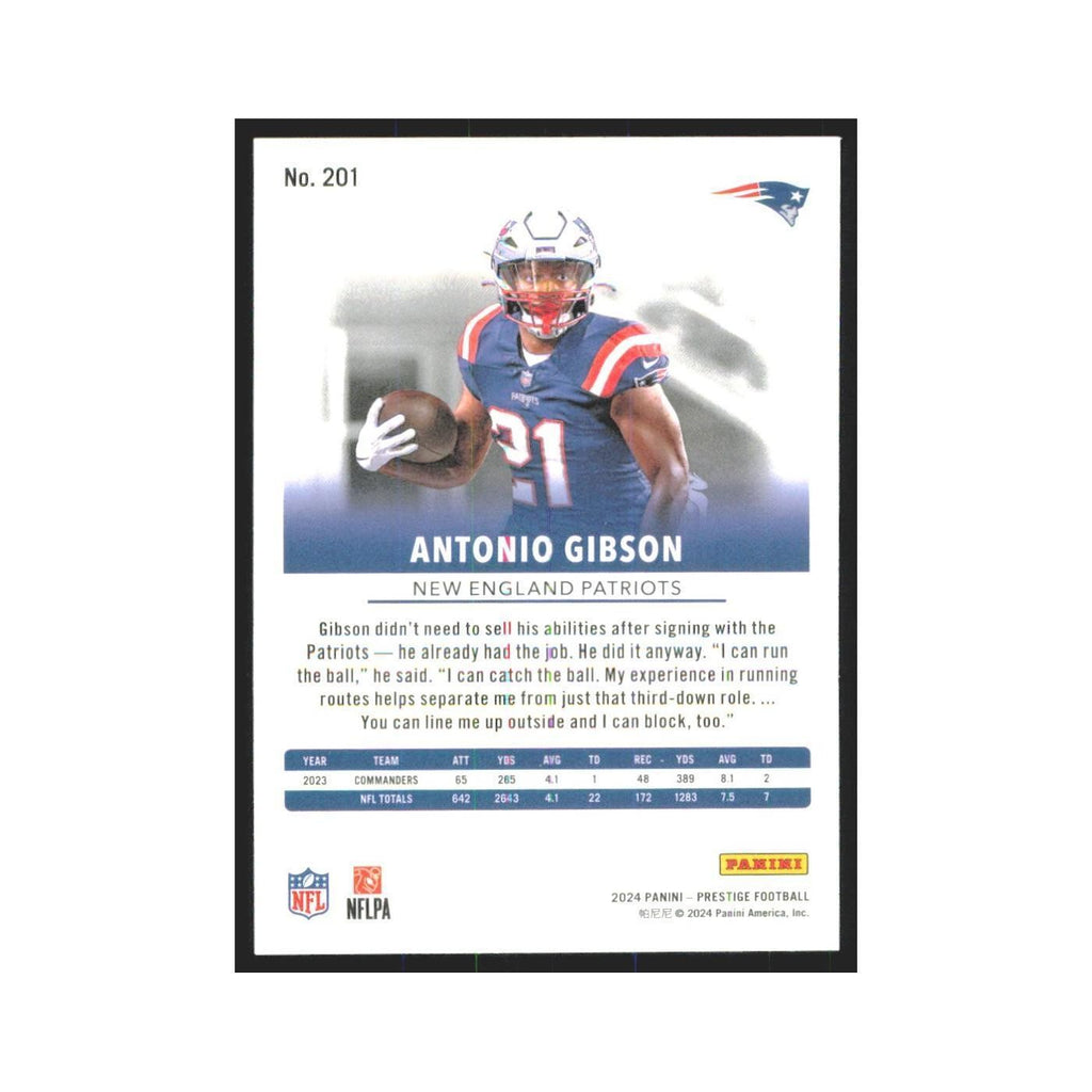 2024 Panini Prestige Antonio Gibson Patriots #201