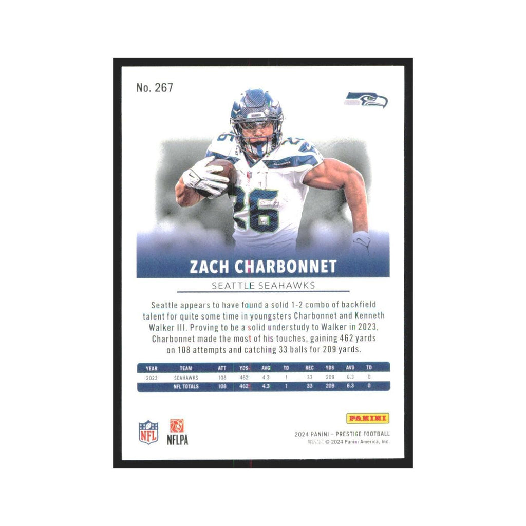 2024 Panini Prestige Zach Charbonnett Seahawks #267