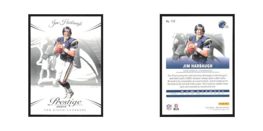 2024 Panini Prestige Jim Harbaugh San Diego Chargers #172