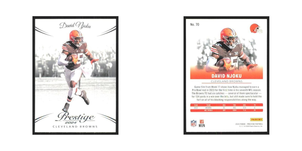 2024 Panini Prestige David Njoku Browns #70