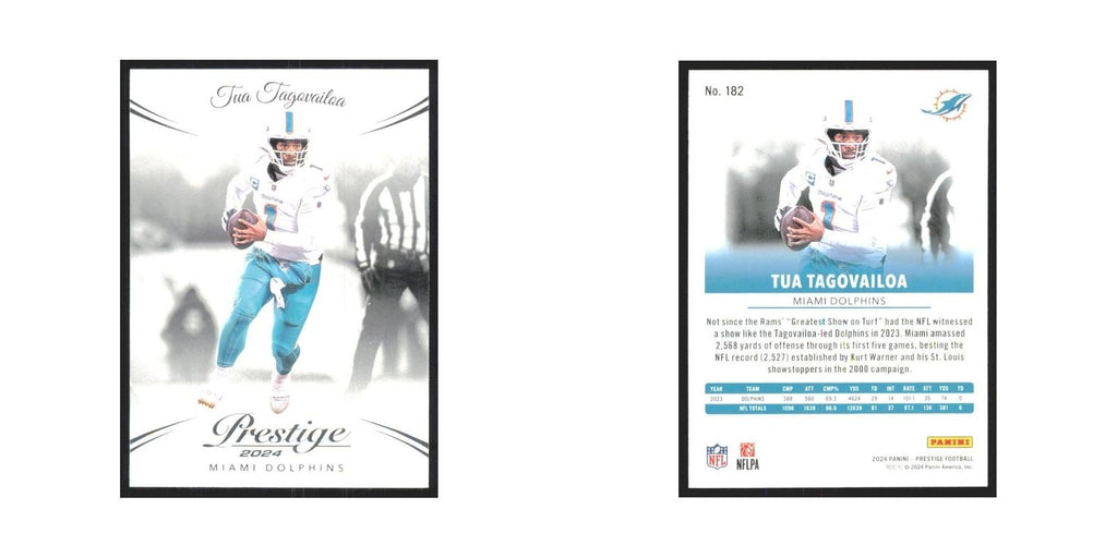 2024 Panini Prestige Tua Tagovailoa Dolphins #182