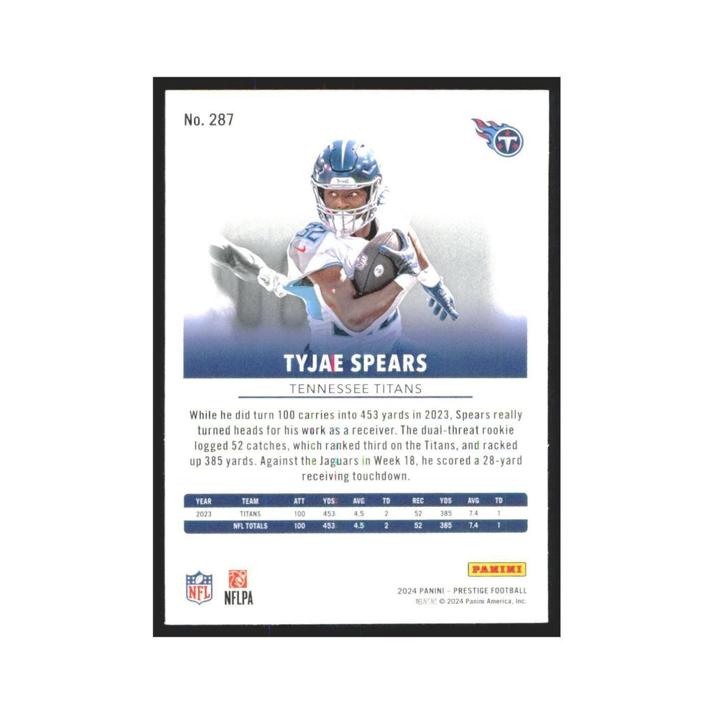 2024 Panini Prestige Tyjae Spears Titans #287
