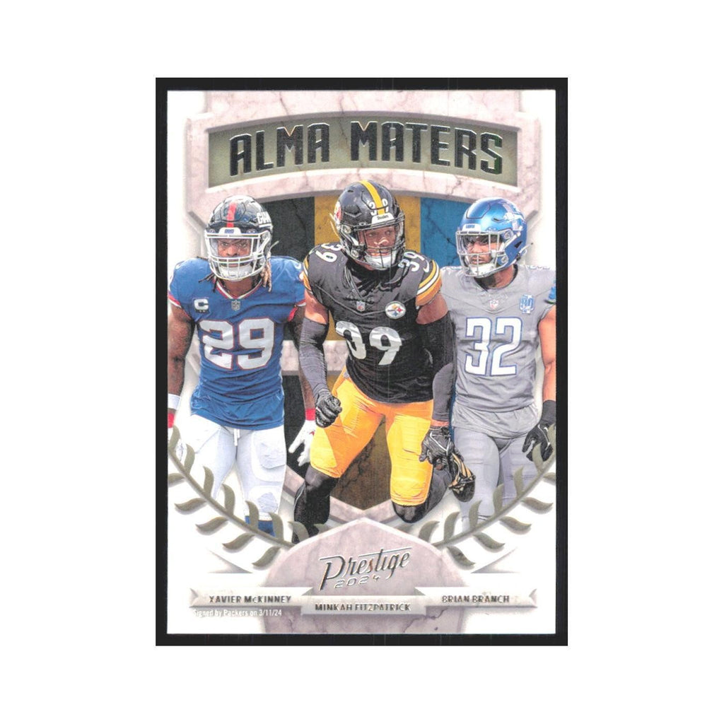 2024 Panini Prestige Xavier McKinney/Minkah Fitzpatrick/Brian Brance Packers #16