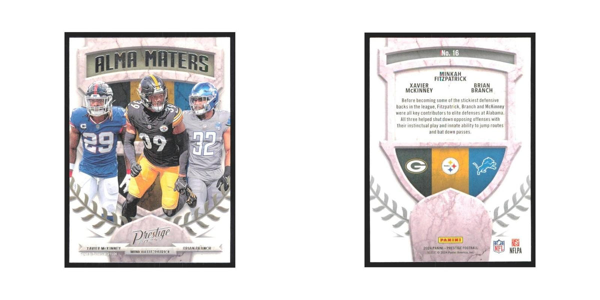 2024 Panini Prestige Xavier McKinney/Minkah Fitzpatrick/Brian Brance Packers #16
