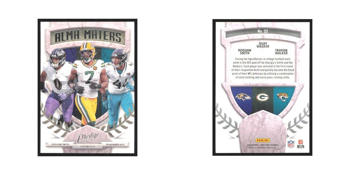 2024 Panini Prestige Quay Walker/Roquan Smith/Travon Waslker Packers #22