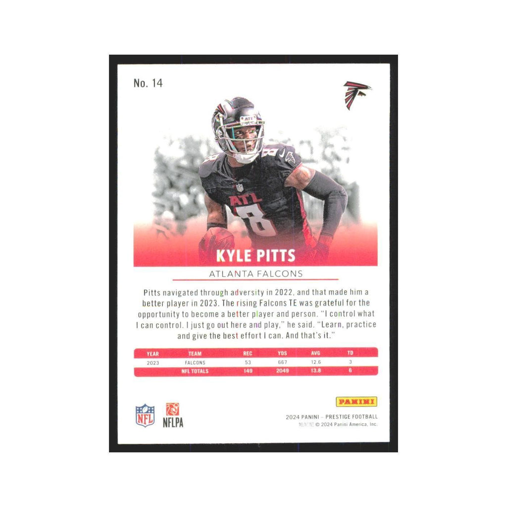 2024 Panini Prestige Kyle Pitts Falcons #14