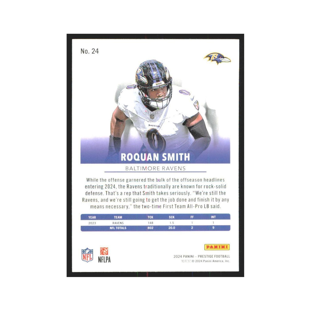 2024 Panini Prestige Roquan Smith Ravens #24